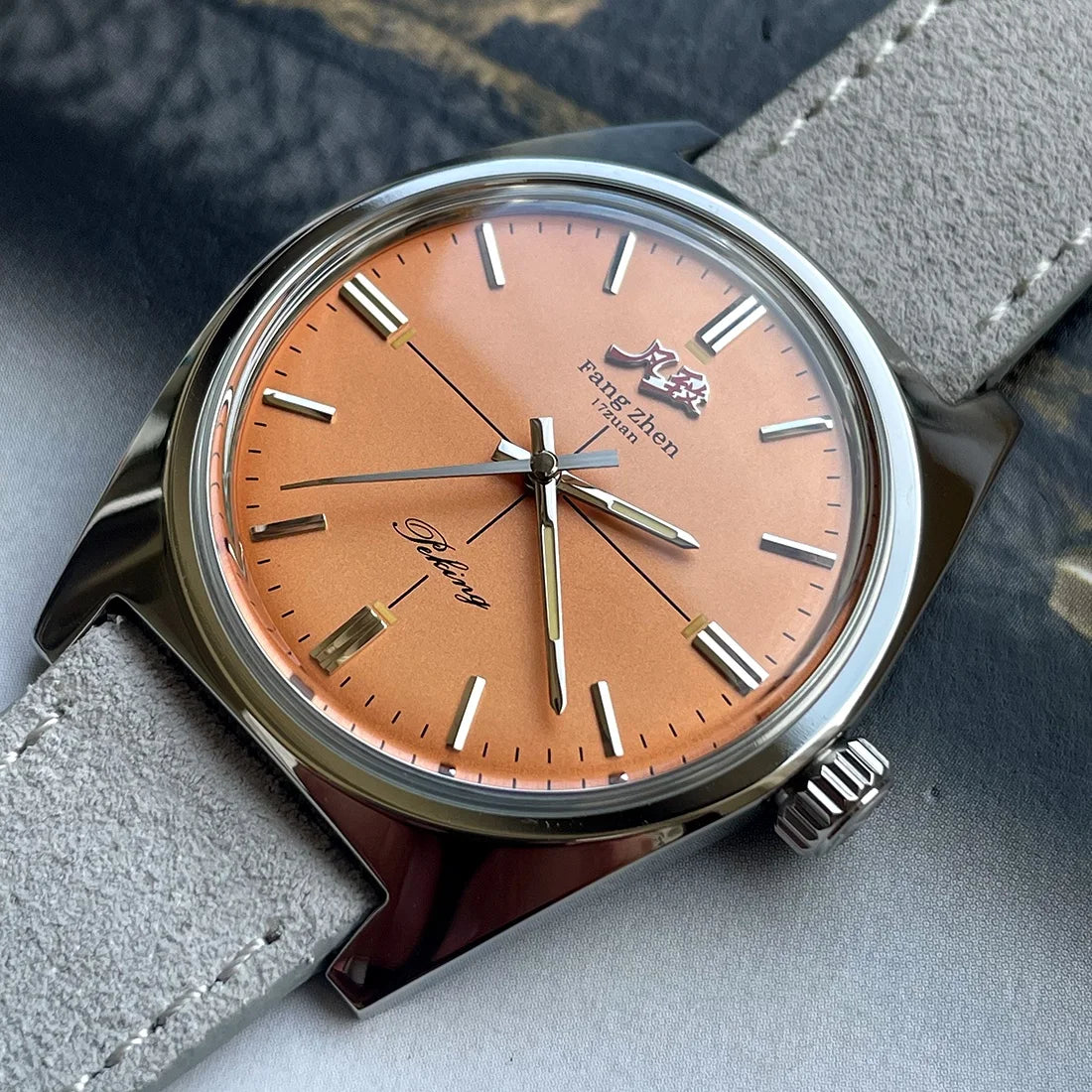 Merkur Watch White Dial Watch Metal Vintage Business Watches Hand Wind Mechanical Watch for Men 36mm