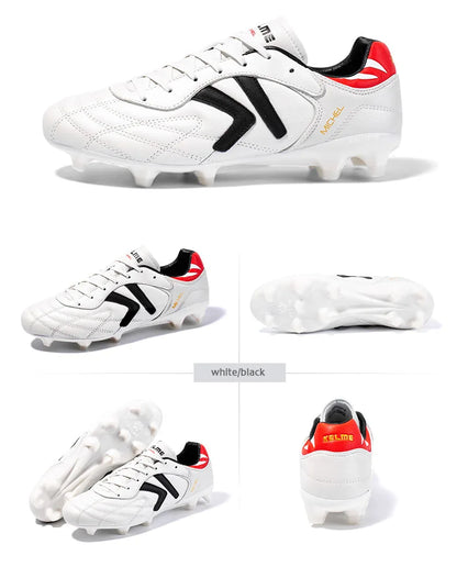 KELME FG nogometne kopačke Originalne tenisice od goveđe kože za muškarce Profesionalne za travu Protuklizne sportske trenažne nogometne kopačke ZX80011018