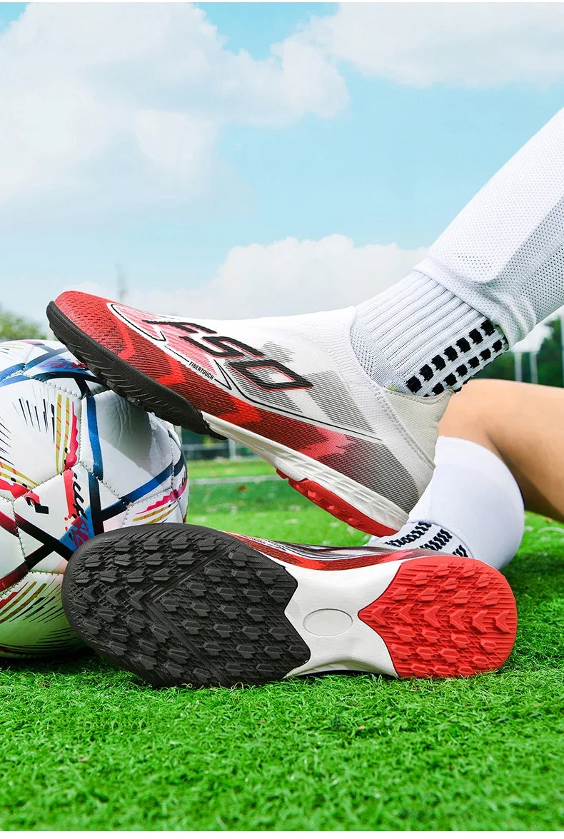 Men New Indoor TF Football Boots High Quality Training Original Male Breathable Non Slip Soccer Shoes Turf Futsal Football Shoes