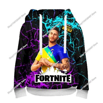 Sudadera con capucha unisex Fortnite 2025 nueva con estampado 3D, abrigo casual, accesorio gaming, cosplay, ropa infantil y regalos