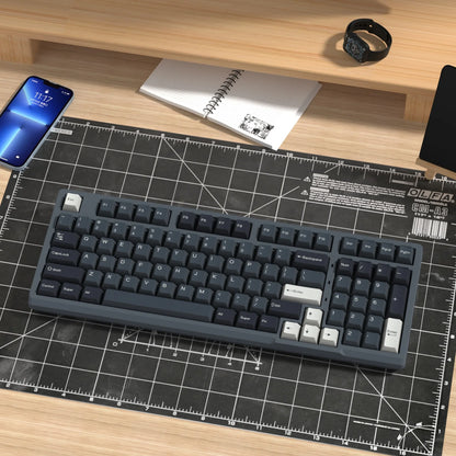 KBDiy 174 teclas/set teclas PBT GMK Apollo Double Shot minimalistas perfil ISO Cherry para teclado mecánico gaming, compatibles con MX