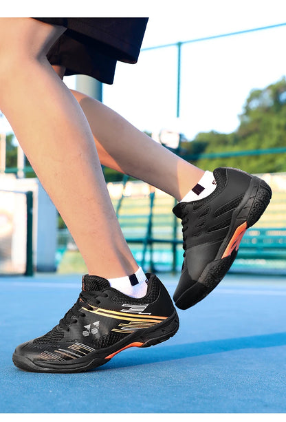 Professionelle Badminton-Schuhe, Sneaker, atmungsaktive, rutschfeste Tennis- und Sportschuhe für Herren und Damen, Trainingssneaker