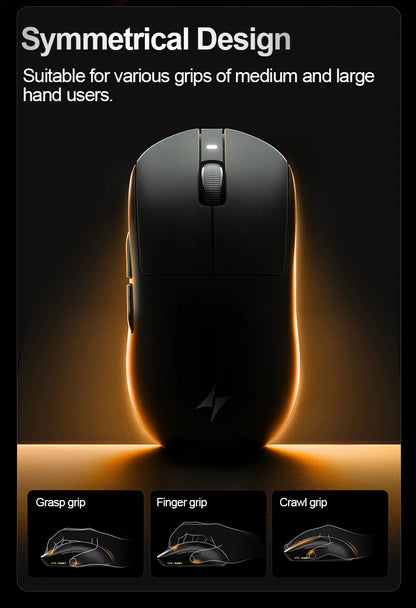 Mouse gaming wireless ATK Dragonfly A9 Ultra PAW3950 ultraleggero tri-mode ergonomico e-sport per gamer FPS A9 SE Plus