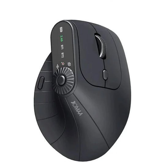 Ergonomic 2.4GHz Wireless BT RGB Mouse Dual Mode Laptop Desktop Office Silent Wireless Vertical Gaming Mouse