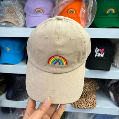 Unisex Baseball Cap Rainbow Embroidery Sports Hats Fashion Hat Cap For Men Women Streetwear Dad Hats