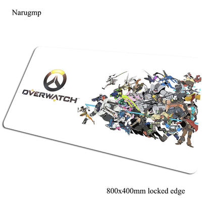 Alfombrilla de ratón gaming Overwatch 80x40cm, alfombrilla grande para ratón, regalo de Halloween, tapete gamer amplio para escritorio de ordenador, mousepad para notebook y PC