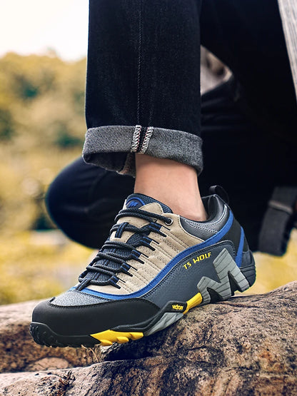 Zapatillas de trekking para hombre Outdoor Lover, impermeables, botas de montaña de cuero genuino, calzado táctico para caza en bosque