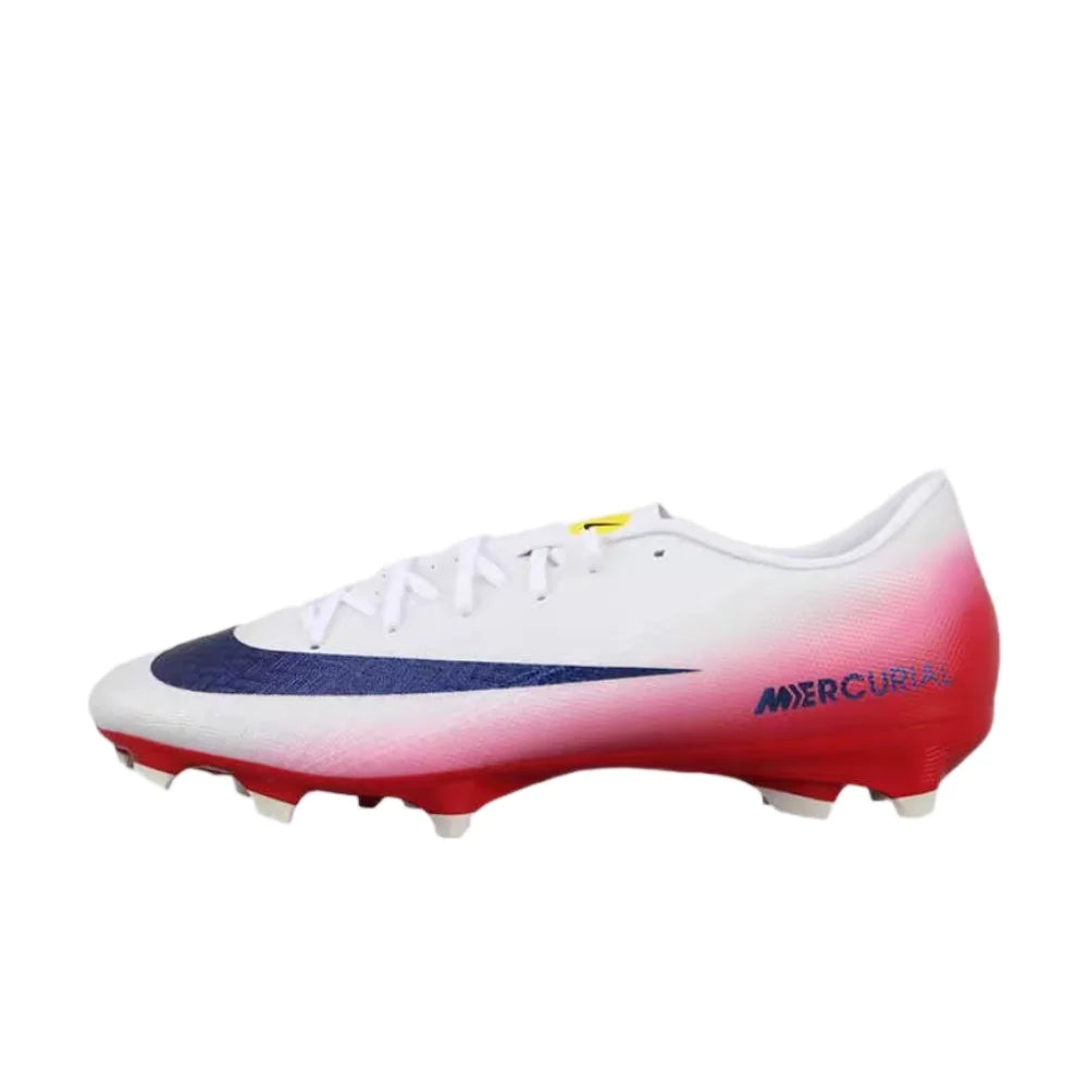 Nike Mercurial Vapor 16 Elite LV8 Men's FG Soccer Cleats – Soft, Comfortable, Natural Grass, White/Blue HV4887-100