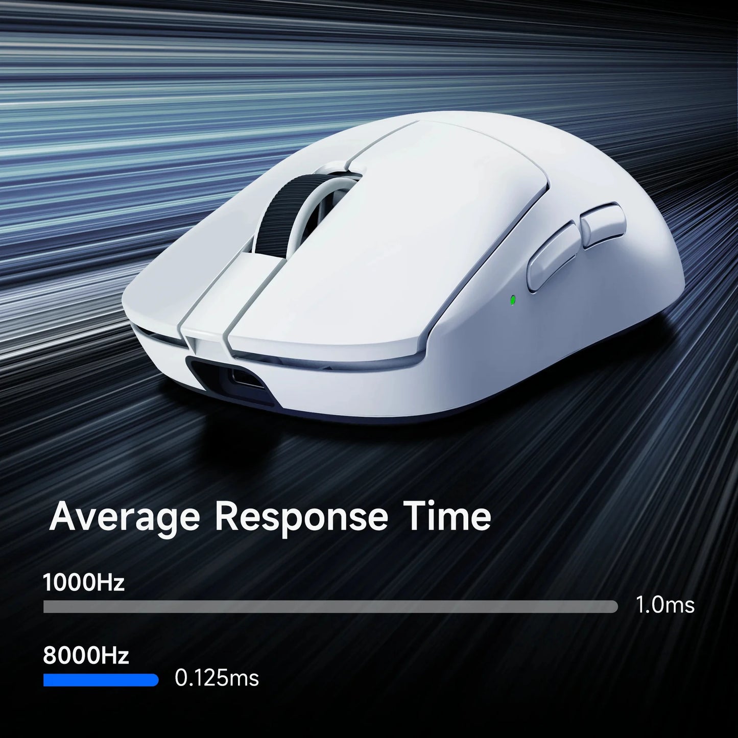 MCHOSE A7 V2 Lightweight Wireless Gaming Mouse, PAW3950 Sensor, Dual 8000Hz Polling Rate, 42,000 DPI Esports Gaming Mouse for PC & Office