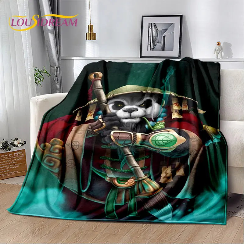 World of Warcraft, WOW, mekana plišana deka za gejmere, flanelska deka, prekrivač za dnevni boravak, spavaću sobu, krevet, kauč i piknik