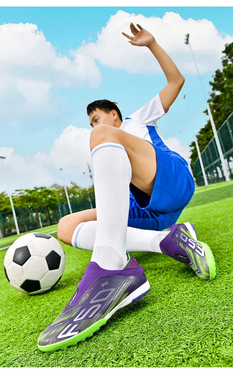 Nuevas botas de fútbol para hombre, tacos para césped, futsal, cómodas, ultraligeras, FG, antideslizantes, para interior y adultos