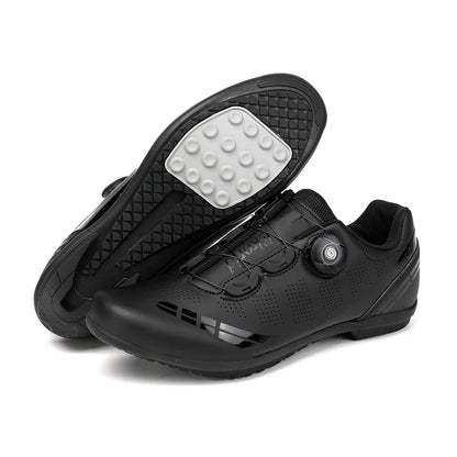 Zapatillas de ciclismo para hombre y mujer, para bicicletas de carretera, competición y carrera, con sistema automático de bloqueo, zapatillas deportivas de ciclismo de velocidad compatibles con calas SPD
