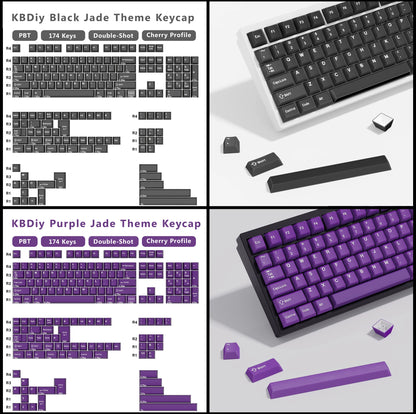 KBDiy GMK MarrsGreen Keycap tasti profilo Cherry Double Shot PBT ISO per kit tastiera meccanica gamer DIY Gaming Point KeyCap