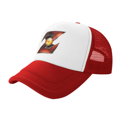 Adult Dragon Ball  Z Logo Trucker Caps Mesh Baseball Cap Polyester  Hats Trucker Hat Breathable Sports Cap Summer