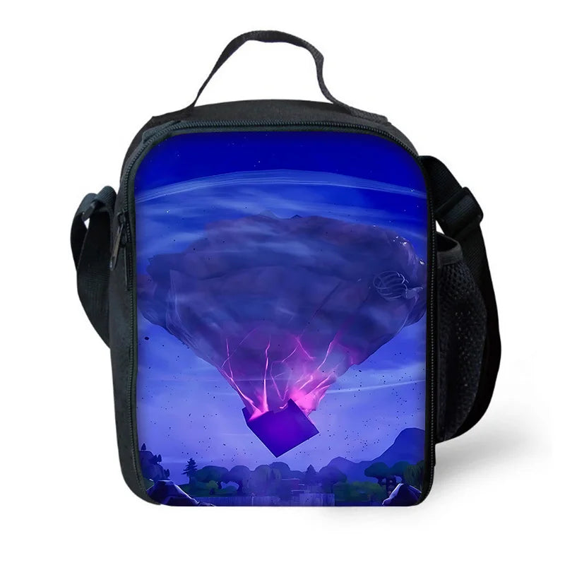 New Game FortniteS Child Insulated Large Capacity Bag for Boy and Girl Student Outdoor Picnic Resuable Thermal Cooler Lunch Box