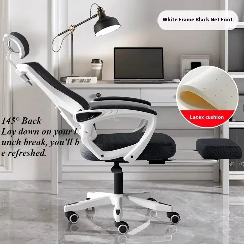 Ergonomic Gaming Chair with 3D Headrest, Adjustable Armrests, Lumbar Support, Reclining Computer Desk Chair with Footrest for Office & Gaming