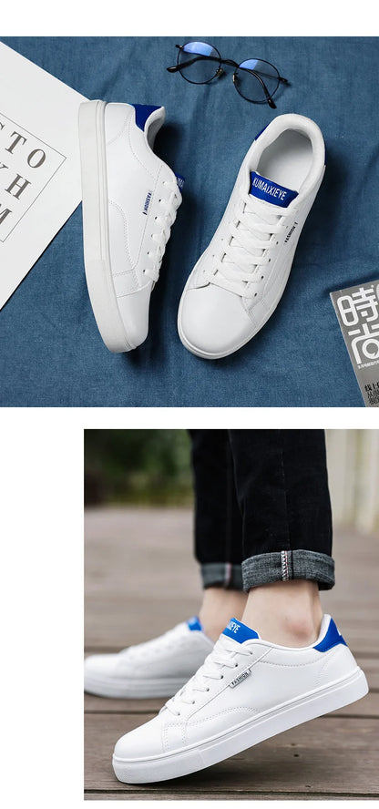 Scarpe casual da skateboard da uomo, scarpe bianche per il tempo libero all’aperto, sneakers traspiranti da camminata, scarpe basse, scarpe da uomo 39-48
