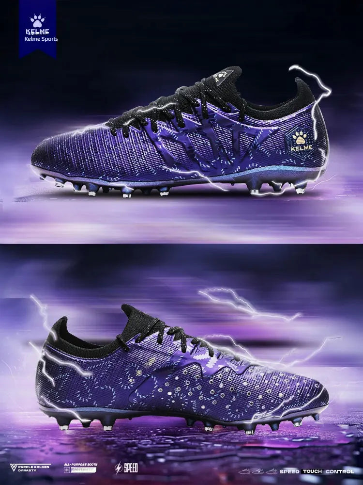 Zapatillas de fútbol KELME para adulto, modelo Men's Disease Electric 3.0, tacos cortos MG, calzado profesional transpirable para partidos y entrenamientos