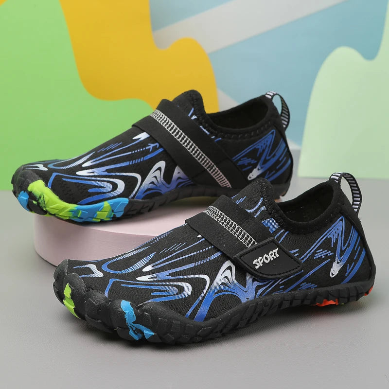 Nuevos zapatos de playa y buceo rápido para niños y niñas Qianjiang, zapatos de natación, calzado para fitness en interiores y zapatos de baño 29-38#