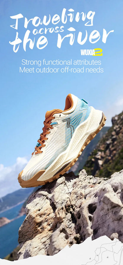 361 Degrees WUXIA 2 Running Shoes Light Breathable Cushioning Non-Slip Soft Outdoor Hiking Versatile Sneakers Male 672542201