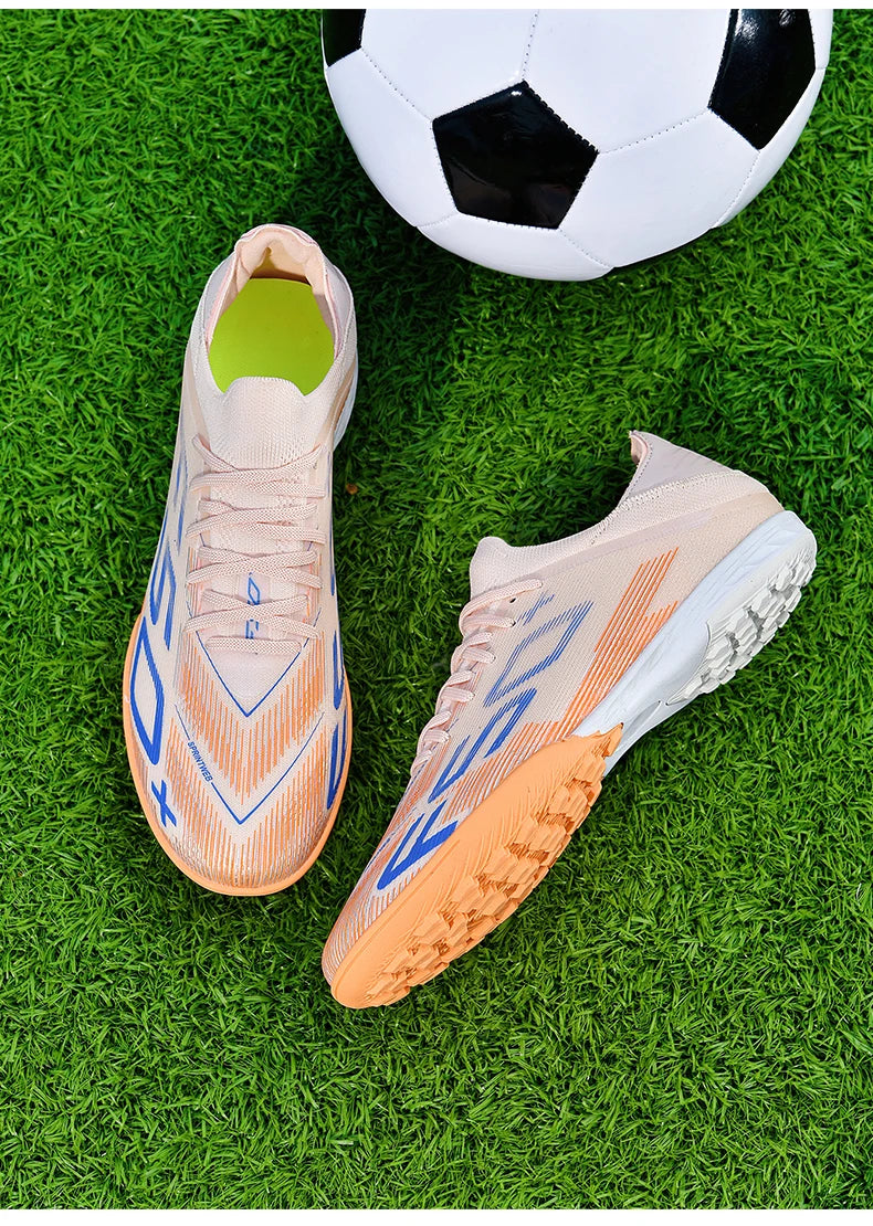 New Men Football Boots Non-Slip Match Grass Cleats High-top High-quality Soccer Shoes Futsal Sneakers Indoor Hot-selling Outdoor