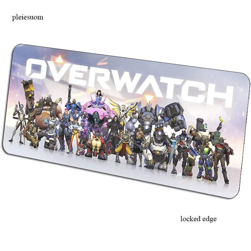 Alfombrilla de ratón gaming Overwatch con impresión HD, 900x400x3mm, alfombrilla gamer para escritorio de ordenador, económica, para notebook y PC