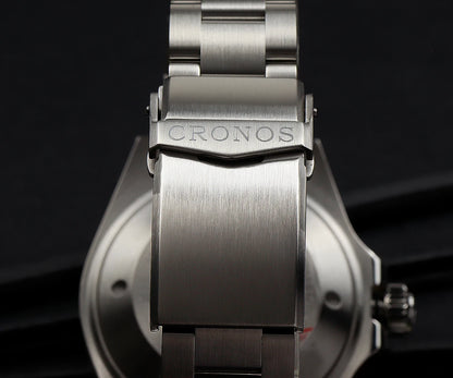 Cronos Automatic Diving Watch Stainless Steel 2000Meters Water Resistance Professional Diver PT5000 SW200 Miyota9015 90S5 L6027M