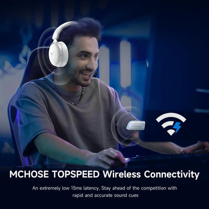 MCHOSE V9 PRO Wireless Gaming Headset 7.1 Surround Sound Bluetooth 5.4 Low Latency Gaming Headphones for PS5 PS4 PC Switch