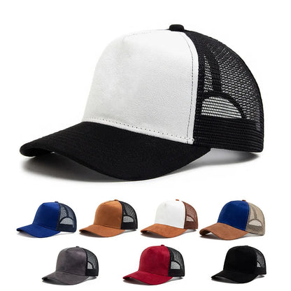 Unisex Mesh Baseball Cap for Men Outdoor Ports Adjustable Trucker Caps Fashion Curved Dad Cap Men Women Casual Breathable Sunhat
