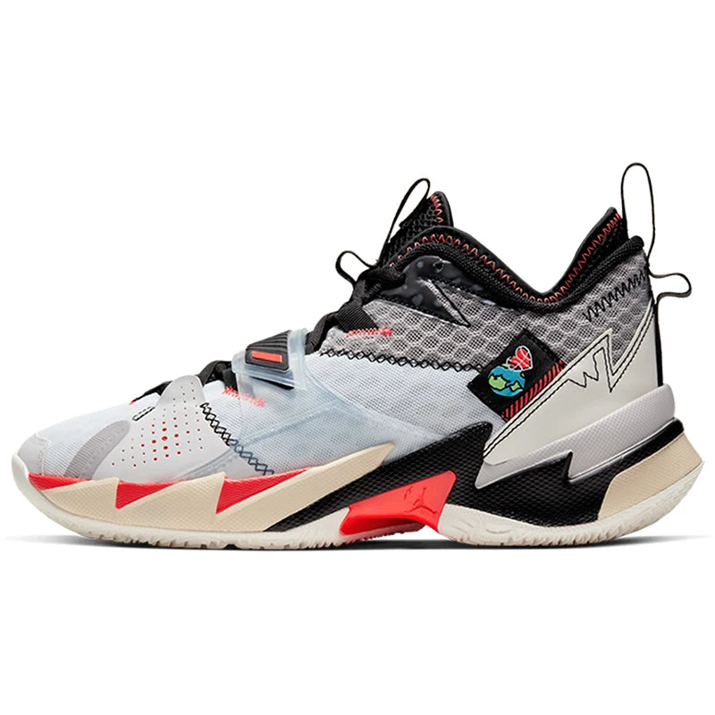 Zapatillas de baloncesto Nike Genuine JORDAN para hombre, de caña media, acolchadas y resistentes CD3002-101