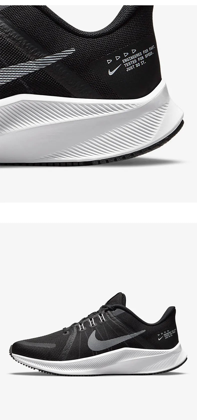 Zapatillas de running bajas Nike Quest 4 oficiales y auténticas para hombre y mujer, cómodas, DA1106-006