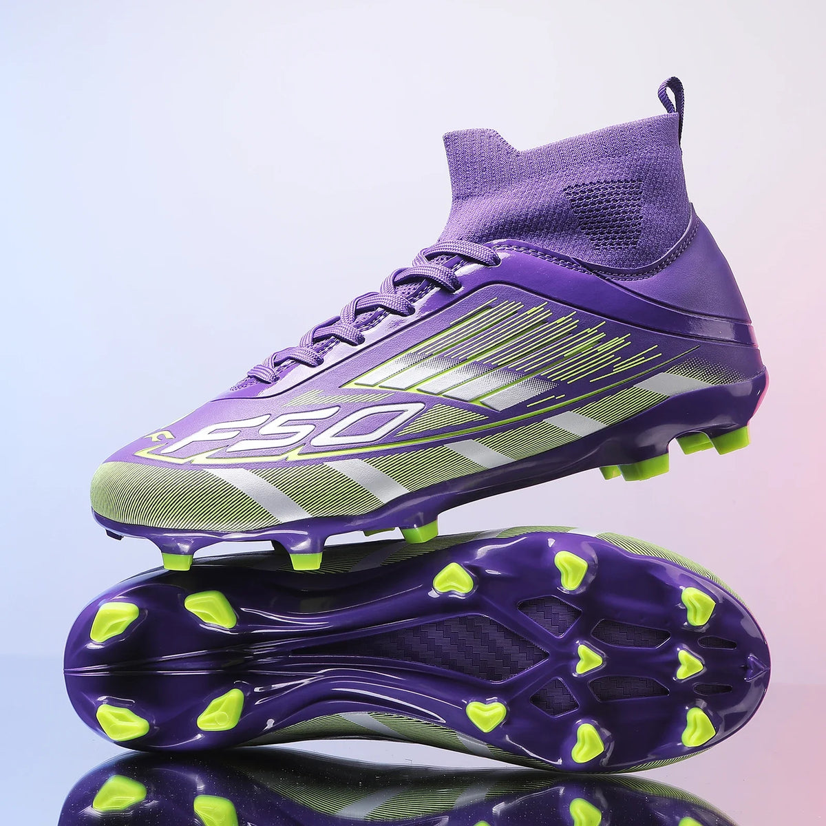 Nouvelles chaussures de football pour hommes, antidérapantes TF/FG, chaussures de sport confortables pour garçons et femmes, chaussures de sport à la cheville, chaussures de football professionnelles, baskets