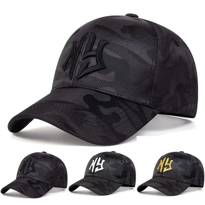 Fashion Letter Embroidery Camouflage Baseball Cap Spring Autumn Snapback Hat Adjustable Sports Casual Hats Sunscreen Hats
