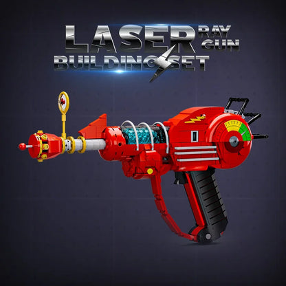 Gobricks MOC Call of Duty Ray Gun Bricks Model Shooting Game Red Laser Gun Weapons Building Blocks DIY Assembly Toys Kids Gifts