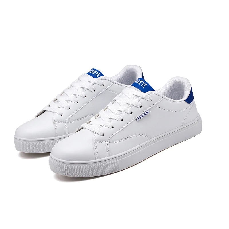 Scarpe casual da skateboard da uomo, scarpe bianche per il tempo libero all’aperto, sneakers traspiranti da camminata, scarpe basse, scarpe da uomo 39-48