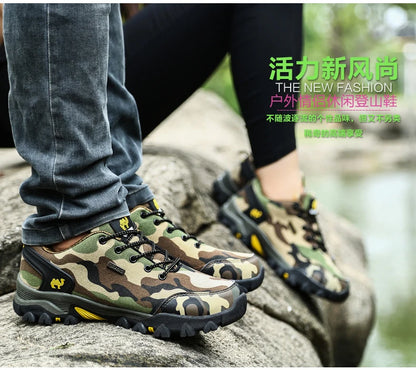 Casual Shoes Men Summer Outdoor Sneakers Women’s Footwear Trainer Waterproof Camouflage Army Shoe Male Military Shoes Tennis Jeans