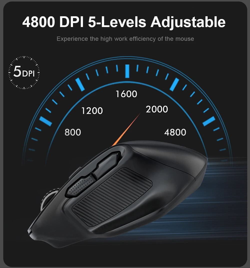 Ratón gaming E-YOOSO X-31 Pro USB grande con Bluetooth 2.4G inalámbrico, PAW3212, 4800 DPI, para gamers, ordenador portátil y PC