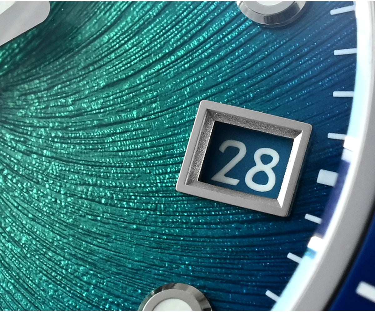 San Martin 37.5mm 40mm Enamel Spiral Vortex Dial Men Luxury Diver Watch Miyota 9015 Automatic Mechanical Waterproof 200m SN0148