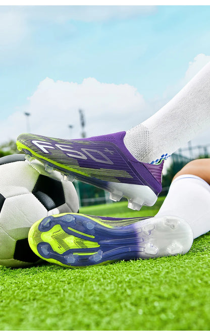 New Men's Football Boots Futsal Non Slip Turf Comfortable Ultralight Fg Grass Cleats Soccer Shoes Sport Indoor Adult Non-Slip