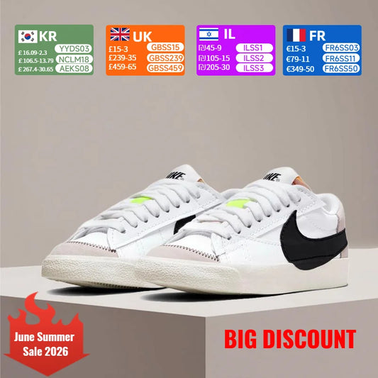 Nike Blazer Unisex Retro Casual -lenkkarit, klassinen vintage-tyyli, mukava pehmustus, DQ1470-101