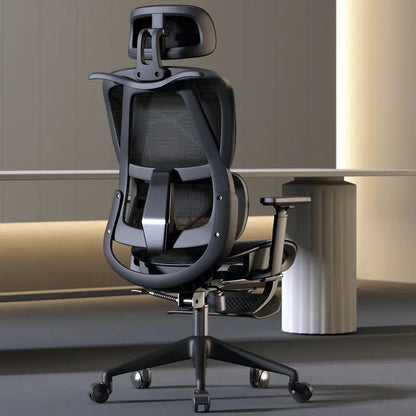 Chaise de bureau ergonomique confortable pour la maison, chaise de travail assise longue durée, chaise de bureau pour l'étude et l'e-sport