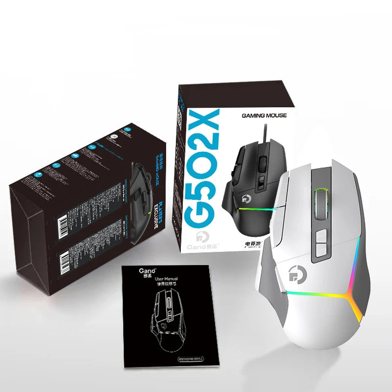 Mouse de gaming wireless ergonomic, reîncărcabil prin USB, Bluetooth, cu senzor optic, programabil, cu conexiune prin cablu, pentru Windows