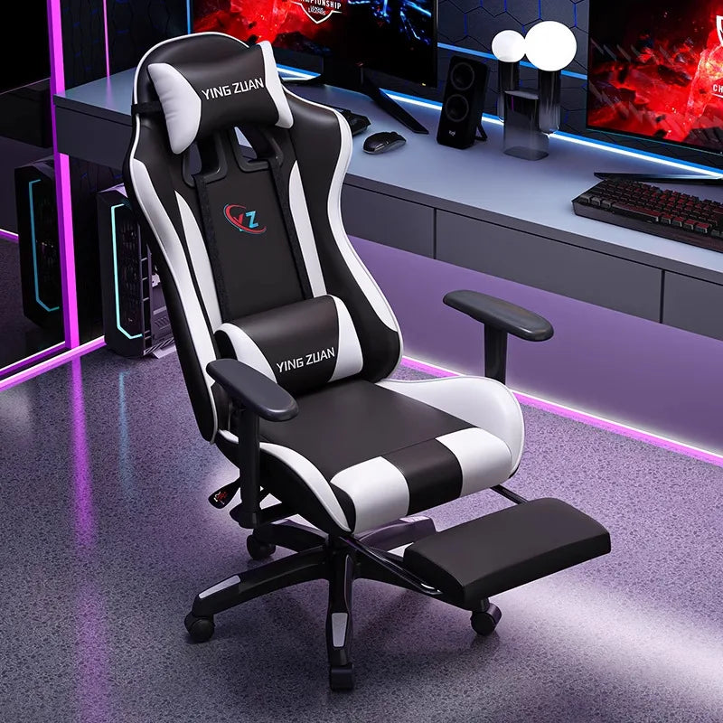 Silla gaming Silla de ordenador Asiento reclinable cómodo Juego LIVE Residencia estudiantil hogar Ergonomía para sedentarismo