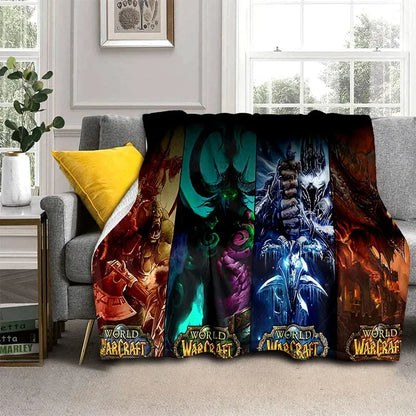 WOW Game World of Warcraft Gamer HD Blanket,Soft Throw Blanket for Home Bedroom Bed Sofa Picnic Travel Office Cover Blanket Kids