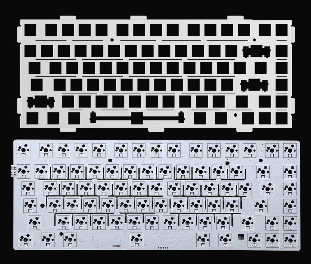 Teclado mecánico inalámbrico MCHOSE G75 Pro, diseño 75%, montaje gasket, 5 capas de amortiguación, retroiluminación RGB, triple modo y hot-swappable