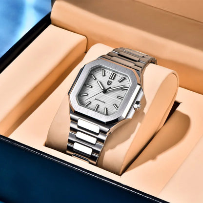 PAGANI DESIGN New V2 Men's Square Quartz Watch Top Luxury Brand Sports Waterproof Sapphire Stainless Steel Quartz Watch