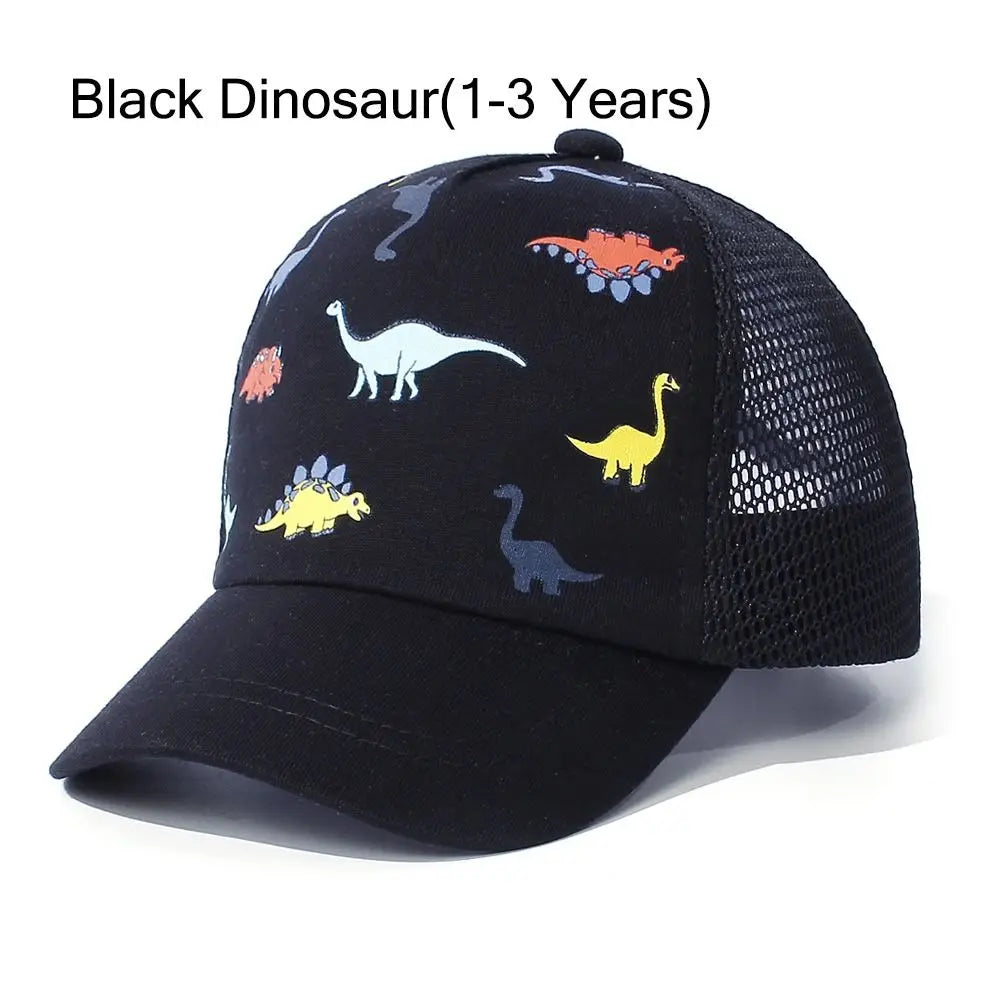 Toddler Baseball Hat Sun Protection Baby Cap Adjustable Fit Mesh Baseball Hat Outdoor Beach Sun Cap for Kids 1-5Years