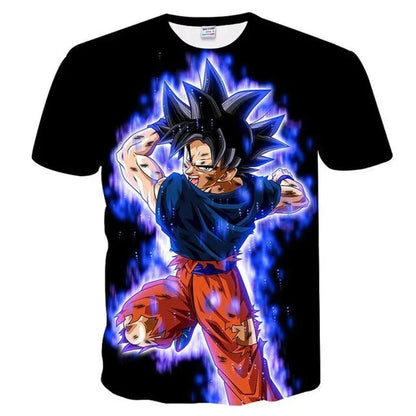 T-shirts pour hommes T-shirt Dragon Ball Z Vêtements pour garçons Vêtements pour enfants T-shirt d'été à manches courtes pour enfants T-shirt à motif de dessin animé pour bébés garçons