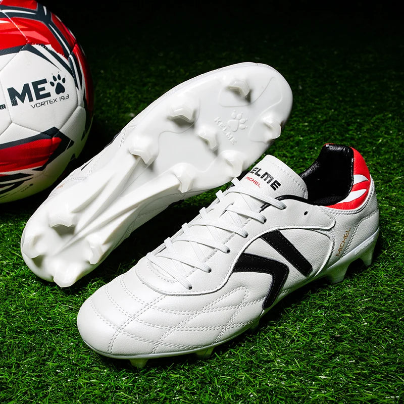 KELME FG nogometne kopačke Originalne tenisice od goveđe kože za muškarce Profesionalne za travu Protuklizne sportske trenažne nogometne kopačke ZX80011018