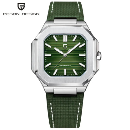 PAGANI DESIGN New V2 Men's Square Quartz Watch Top Luxury Brand Sports Waterproof Sapphire Stainless Steel Quartz Watch